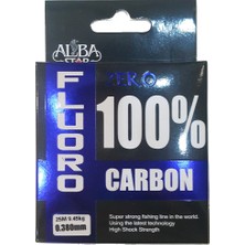 Albastar Zero %100 Fluoro Carbon Misina 25 Metre 0.43 mm Kalınlık 12.53 kg Çekeri ile Güçlü Performans