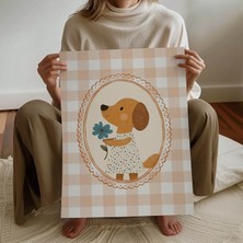 Pegziz Çocuk Odası Vintage Köpek Dekoratif Poster Çocuk ve Bebek Odası Duvar Dekoru