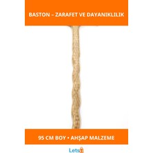 PremiumPort Şık ve Ergonomik 95 cm Ahşap Baston, Şıklığınızı Tamamlar