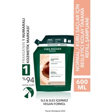 Yves Rocher Besleyici Kolay Tarama Refill Şampuanı - Normal  Saçlar- Sls&sles Içermez & Tuzsuz & Vegan -600ML