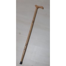 PremiumPort El Işçiliği Cilalı Kayın Ağacı Destek Bastonu, Şık ve Dayanıklı Tasarım