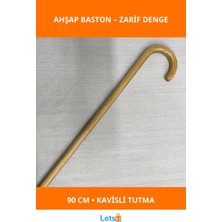 PremiumPort Şık ve Rahat Ahşap Baston 90 Cm, Dayanıklı ve Kullanışlı Tasarım