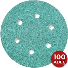 Zenflex Film Mesnetli Cırtlı Disk Zımpara 150 mm 6 Delikli – (100 Adet)