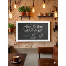 Özbience Şık Ahşap Duvar Tipi Yazı Tahtası, Kendinize Özel ve Zarif Tasarım