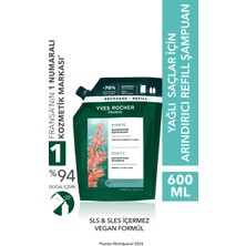 Yves Rocher Arındırıcı Refill Şampuan - Yağlı Saçlar / Purete - Sls,sles Içermez , Vegan -600ML