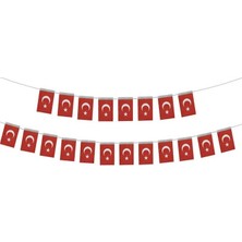 Vatan Ipli Bayrak Ayyıldız 50 Li Küçük Boy 4 Adet ( 6 x 10 cm )