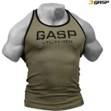 Gasp Ribbed T-Back Green
