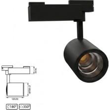 Arge LED Samsung Çipli 30W Siyah Kasa Monofaze Ray Spot