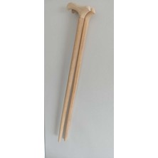 PremiumPort El Yapımı Ahşap Baston, Boyanabilir, Cilasız ve Pürüzsüz Tasarım