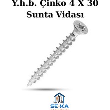 Seka Hand Tools Y.h.b. Çinko 4 x 30 Sunta Vidası ( 50 Adet)