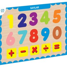 Özbience Ahşap Sayılar Bul-Tak, Eğlenceli ve Öğretici Oyun, Çocuklar Için Ideal