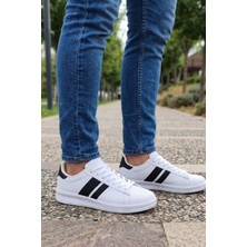 In Step Daily-Comfort Beyaz-Siyah Erkek Sneaker