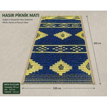 Belirtilmemiş Hasır Piknik Matı 235X120 cm – Katlanabilir Plaj & Kamp Matı – Suya Dayanıklı Piknik Örtüsü – Taşıma Çantalı Büyük Boy Piknik Halısı
