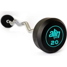 Alin Sport 20 kg Kauçuk Kaplı Profesyonel Olimpik Z Barbell Siyah / Tek Ebat