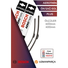 Seat Ibiza 2009-2017 Muz Tipi Aerotwin Ön Silecek Takımı Bosch AP600U+AP400U