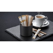 Palu Stick Şekerlik Antrasit Kaplama Ø7 cm x 6 cm | Kafe & Restoran Sunum Şeker Kabı