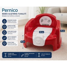 Pernico Bebek Alıştırma Tuvaleti Lazımlık – Bpa Içermez – Ergonomik Tasarım – Çıkarılabilir Hazneli – Kaymaz Taban – 31 cm Yükseklik