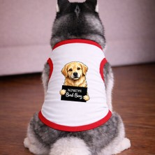 Petite Pati Beyaz Wanted Doberman Köpek Tshirt Köpek Kıyafeti (%100 Pamuk Penye) Kucuk ve Buyuk Irklar
