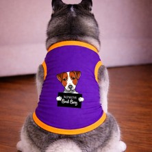 Petite Pati Mor Wanted Jack Russell Köpek Tshirt Köpek Kıyafeti (%100 Pamuk Penye) Kucuk ve Buyuk Irklar