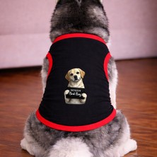 Petite Pati Siyah Wanted Labrador Köpek Tshirt Köpek Kıyafeti (%100 Pamuk Penye) Kucuk ve Buyuk Irklar