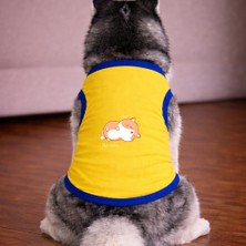Petite Pati Sari Not Today Köpek Tshirt Köpek Kıyafeti (%100 Pamuk Penye) Kucuk ve Buyuk Irklar