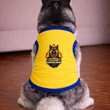 Petite Pati Sari Isirabilir2 Köpek Tshirt Köpek Kıyafeti (%100 Pamuk Penye) Kucuk ve Buyuk Irklar