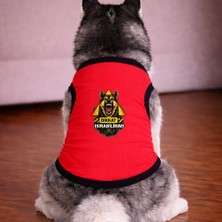 Petite Pati Kirmizi Isirabilir2 Köpek Tshirt Köpek Kıyafeti (%100 Pamuk Penye) Kucuk ve Buyuk Irklar