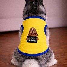Petite Pati Sari Wanted Cocker Köpek Tshirt Köpek Kıyafeti (%100 Pamuk Penye) Kucuk ve Buyuk Irklar