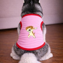 Petite Pati Pembe Naruto Köpek Tshirt Köpek Kıyafeti (%100 Pamuk Penye) Kucuk ve Buyuk Irklar