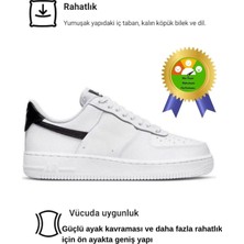Liarca Beyaz Siyah Trend Süper Rahat 4 Mevsim Unisex Günlük Yürüyüş Spor Ayakkabı Sneaker