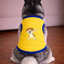 Petite Pati Sari Naruto Köpek Tshirt Köpek Kıyafeti (%100 Pamuk Penye) Kucuk ve Buyuk Irklar