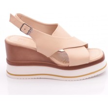 Dgn 722-24170 Kadin Mega Kalin Taban Sandalet
