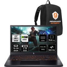 Acer Nitro V 15 i7 13620H RTX 5060 8GB Gaming Laptop 16GB RAM 2TB SSD 15.6" FHD 165Hz FreeDOS + Per4 Çanta NHQZ8EY002P314