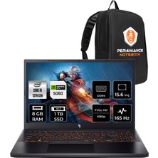 Acer Nitro V 15 i9 13900H RTX 5060 8GB 8GB RAM 1TB SSD 15.6" FHD 165Hz FreeDOS NHQZ8EY004P303 Gaming Laptop + Per4 Çanta