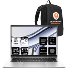 HP Elitebook 840 G9 i7 1255U 32GB RAM 512GB SSD 14" FHD+ FreeDOS 9M431ATPN317 Notebook + Per4 Çanta