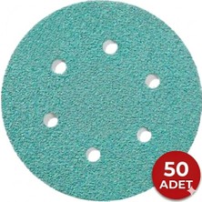 Zenflex Film Mesnetli Cırtlı Disk Zımpara 150 mm 6 Delikli – (50 Adet)