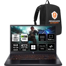 Acer Nitro V 15 i7 13620H RTX 5060 8GB 16GB RAM 512GB SSD 15.6" FHD 165Hz Win11 Pro NHQZ8EY002P412 Gaming Laptop + Per4 Çanta