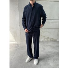 Difransel Jeans Keten Pamuk Lacivert Ikili Takım