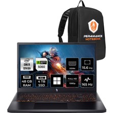 Acer Nitro V 15 i9 13900H RTX 5060 8GB 48GB RAM 4TB SSD 15.6" FHD 165Hz Win11 Pro NHQZ8EY004P445 Gaming Laptop + Per4 Çanta