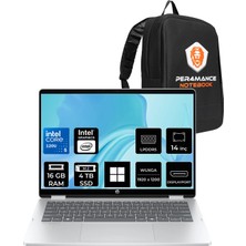 HP Omnibook 5 Flip Core 5 120U 16GB RAM 4TB SSD 14" FHD+ Win11 Pro BT0A4EAPN315 Notebook + Per4 Çanta