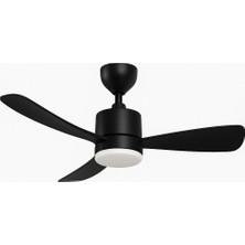SeckinStore Helios 70W 3 Kanatlı Uzaktan Kumandalı Ledli Dekoratif Tavan Vantilatör Siyah/beyaz/ahşap Renk