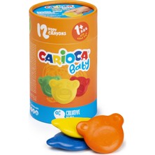 Carioca Teddy Bebek Pastel Boya Crayons 12 Renk 1+Yaş 43957