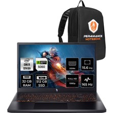 Acer Nitro V 15 i9 13900H RTX 5060 8GB 32GB RAM 512GB SSD 15.6" FHD 165Hz FreeDOS NHQZ8EY004P327 Gaming Laptop + Per4 Çanta