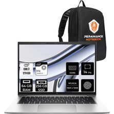HP Elitebook 840 G9 i7 1255U 64GB RAM 256GB SSD 14" FHD+ FreeDOS 9M431ATPN331 Notebook + Per4 Çanta