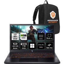 Acer Nitro V 15 i7 13620H RTX 5060 8GB 48GB RAM 1TB SSD 15.6" FHD 165Hz Win11 Home NHQZ8EY002P393 Gaming Laptop + Per4 Çanta