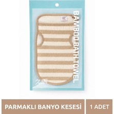 My Clean Vibe Parmaklı Damalı Bamboo Ipek Kese