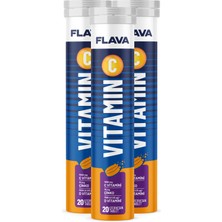 Proteinocean C Vitamini Efervesan - 20 Efervesan Tablet (C Vitamini + Çinko + D Vitamini)    1 Kutu x 3 Adet
