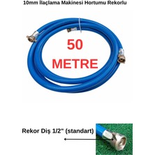 Rekorlu Pulverizator Ilaçlama Hortumu -1/2" (Yarım Parmak) Dişli - 50 Metre - Hortum 3/8" 10MM (Yüksek Kalite)-(90 Bar)