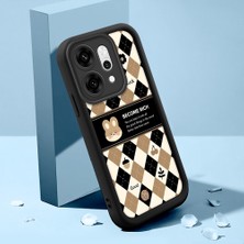 HONTINGA Oppo Reno 14 Pro 5g ile Uyumlu Kılıfı Düşüme Önleyici Basitlik Anti Düşme Kamera Korumali Şirin Kedi Çiçek Siyah Desen Yumuşak Silikon Telefon Kılıfı Kadın ve Erkek Için Uygundur K2-0072