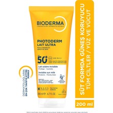 Photoderm Lait Ultra SPF50+ Yüksek Koruma Süt Formda Tüm Ciltler Için 200 ml